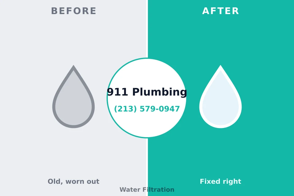 Before and after: plumbing company Orleans, IN